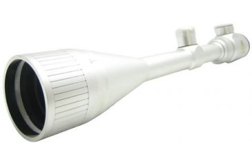 Image of NcSTAR Illuminated A.O. Rifle Scope - 6-24x50AOE Silver Rangefinder / Green / Ring SEFRS62450G Rifle Scope