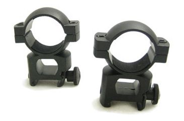 Image of NcSTAR Scope Ring - 1'' Weaver Ring / Black / Flat Stud-high RB11-2