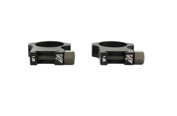 Image of NightForce Standard Duty Rifle Scope Ring Set, Black, 30mm,1.25in,High A418