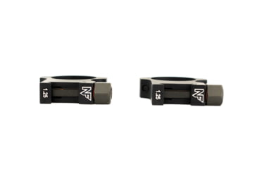Image of NightForce Standard Duty Rifle Scope Ring Set, Black, 30mm,1.25in,High A418