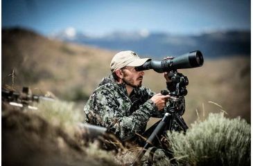 Image of NightForce TS-82 Spotting Scope in Use