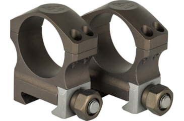 Image of NightForce XTRM Ultralite Riflescope Rings Set, 30mm Tube, 1.0in Medium, 4 Screw, Dark Earth, A677