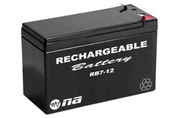 Image of Nippon 12V 7Ah Rechargeable Battery, Black RB712