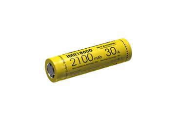 Image of Nitecore IMR 18650 2100mAh 3.7V Unprotected 38A Li-Mn Rechargeable Flat Top Battery, Black, IMR18650-2100-38