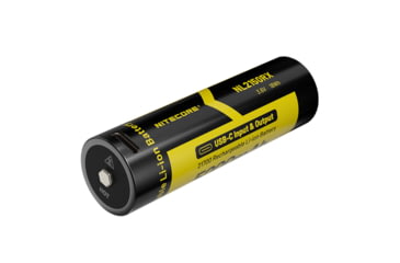 Image of Nitecore NL2150RX 5000mAh USB-C Rechargeable 21700 Battery, Black/Yellow, 6952506495535