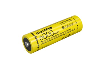 Image of Nitecore NL2160HP 6000mAh Rechargeable 21700 Battery, Black/Yellow, 6952506496426