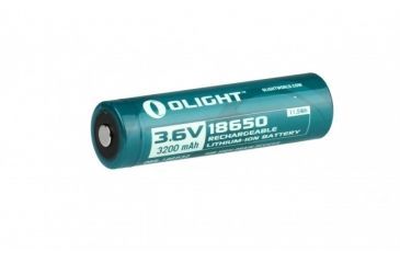 Image of Olight 18650 3.6V Lithium Rechargeable Battery with Storage Box, 3200mAh, Blue OLIGHT-18650-3200MAH-BOX