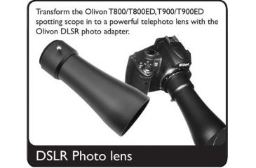 Image of Olivon T-900ED Angled Spotting Scope, Black, Medium OLT900ED-US