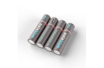 Image of Pale Blue Earth Pale Blue Smart Lithium Ion USB Rechargeable AAA Batteries 4 Pack, Gray, PB-AAA