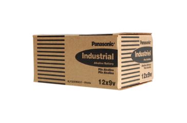 Image of Panasonic Alkaline 9V Cell w/Shrink - 12 Piece box of Batteries 6LF22XWAC