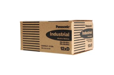 Image of Panasonic Alkaline D Cell - 12 Piece box of Batteries LR20XWAC