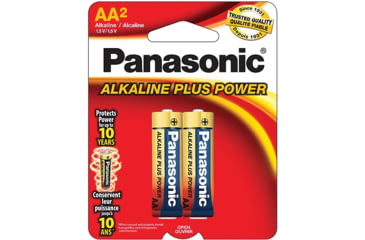 Image of Panasonic Alkaline Plus Power Aa 2-pk AM-3PA/B2