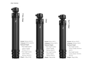 Image of Peak Design Pro Tail Tripod, Black, PT-T-BK-1