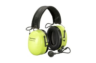 Image of Peltor Ground Mechanic Head: Ground Mechanic Headset w/PTT, Hi-Viz Cups, NRR 25 dB MT7H79F-68-GB