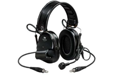 Image of PELTOR 3M, SwatTac, VI NIB Headset, Foldable, Dual Lead, Standard Dynamic MIc, MI Input, Nato Wiring, Black, 7100202858