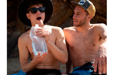 Image of Platypus SoftBottle With Push-Pull Cap, Logo Blue, 1 L, 11527