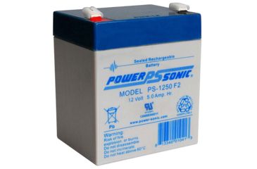 Image of Power Sonic 12 Volt 5Ah Sealed Lead Acid Battery w/ F2 Terminal, Blue/Gray PS1250F2