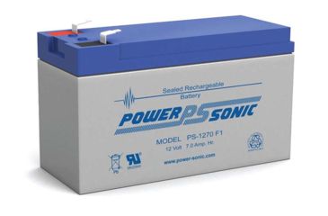 Image of Power Sonic 12V 7Ah Sealed Lead Acid Battery w/ F1 Terminals, Blue/Gray PS1270F1