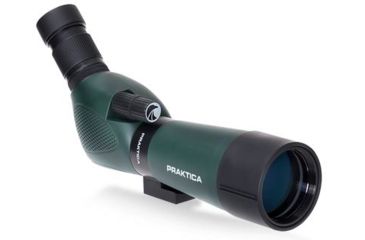 Image of Praktica Highlander Angled Spotting Scope 20-60x60mm w/ Tripod, Green PRA119