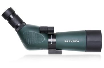 Image of Praktica Highlander Angled Spotting Scope 20-60x60mm w/ Tripod, Green PRA119