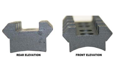 Image of Precision Reflex Remington 700 2-Piece Tactical Base, Standard, Black, 02-216-02