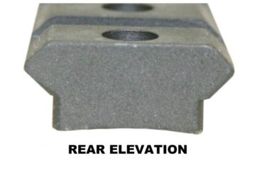 Image of Precision Reflex Remington 700 S.A. 7In Steel Base, Cut Out Over The Action, Black, 02-216-04