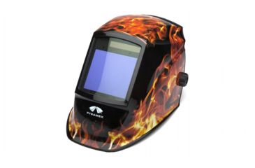 Image of Pyramex Auto Darkening Helmet w/Digital Controls, Flame WHAM3030FL