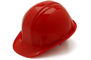 Image of Pyramex Cap Style 4 Point Ratchet Suspension Hard Hat - Hi Vis Orange HP14141