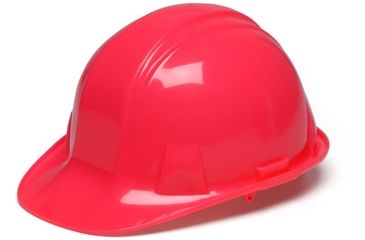 Image of Pyramex Cap Style 4 Point Ratchet Suspension Hard Hat - Hi Vis Pink HP14170