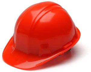 Image of Pyramex Cap Style 6 Point Ratchet Suspension Hard Hat - Hi Vis Orange HP16141