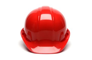 Image of Pyramex Cap Style 6 Point Snap Lock Suspension Hard Hats Red HP16020