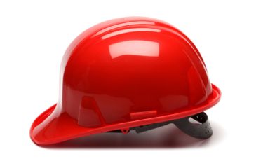 Image of Pyramex Cap Style 6 Point Snap Lock Suspension Hard Hats Red HP16020