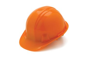 Image of Pyramex Cap Style 6 Point Snap Lock Suspension Safety Helmets Orange HP16040