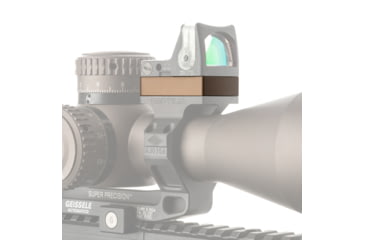 Image of Reptilia ROF Riser for Trijicon RMR, 10mm, Type III Hardcoat Anodized, FDE Anodized, 100-086