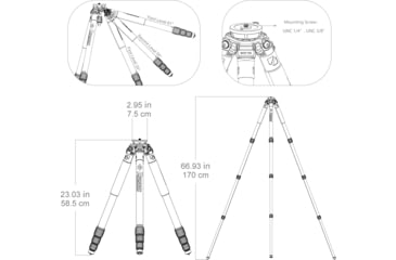 Image of RokStad Ground Tripod, 25 - 67 in