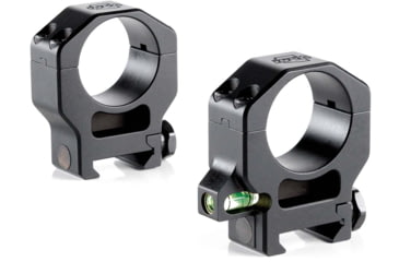 Image of Ruffs Precision Manufacturing Precision Co-Linear Bubble Level 30mm Riflescope Ring, High - 1.25, Set of 2, Black, CLR-30125