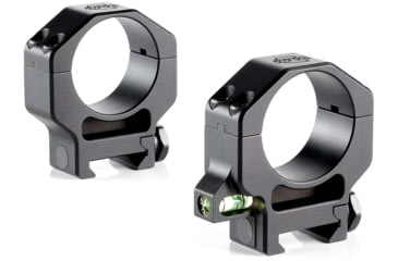 Image of Ruffs Precision Manufacturing Precision Co-Linear Bubble Level 34mm Riflescope Ring, High - 1.25, Set of 2, Black, CLR-34125
