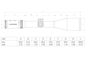 Image of Schmidt and Bender Klassic Hunting Rifle Scope, 7 Reticle, 4-16x50mm 947-7