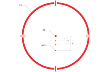 Image of SIG SAUER Romeo4H Hunter RDS, Ballistic Circle Dot .5 MOA Reticle, Side Mount Battery, Torx And QR Mounts, SOR43011