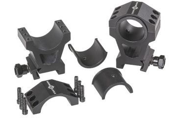 Image of SightMark Extra High Tactical Mounting Picatinny Rings, 30mm/1inch, Black SM34008