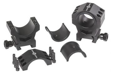 Image of SightMark High Height Tactical Mounting Picatinny Rings, 30mm/1inch, Black SM34007