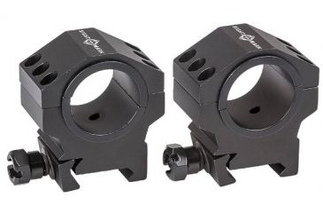 Image of SightMark Medium Height Tactical Mounting Picatinny Rings, 30mm/1inch, Black SM34006