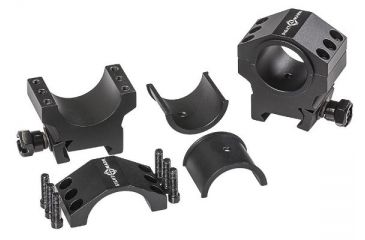 Image of SightMark Medium Height Tactical Mounting Picatinny Rings, 30mm/1inch, Black SM34006