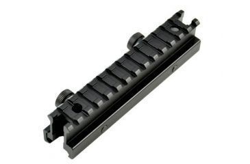 Image of Sniper 1.22 in High Profile Riser Rifle Scope Mount - 13 Picatinny Slots, Black MRSLH