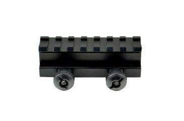 Image of Sniper 7 Slot Riser Rifle Scope Mount w/ See Through Hole for Picatinny/Weaver, Black MRSSM7, EDEMO1