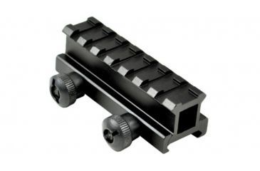 Image of Sniper 7 Slot Riser Rifle Scope Mount w/ See Through Hole for Picatinny/Weaver, Black MRSSM7, EDEMO1