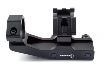 Image of Sniper Tactical Cantilever Rifle Scope Rings Top Rail Mulitple Mount, Black, 1 in Diameter PT-25EX210