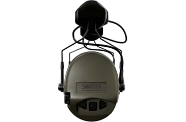 Image of Sordin Supreme MIL AUX Headset, ARC, Green Cups, 530449