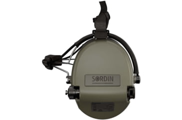 Image of Sordin Supreme MIL AUX Headset, Green Cups, 530445