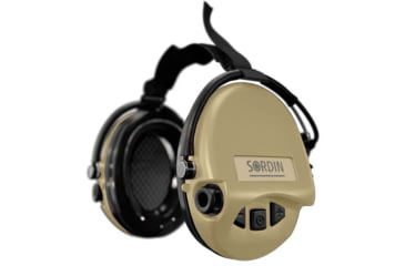 Image of Sordin Supreme MIL AUX Headset, Neckband, Beige Cups, 500784